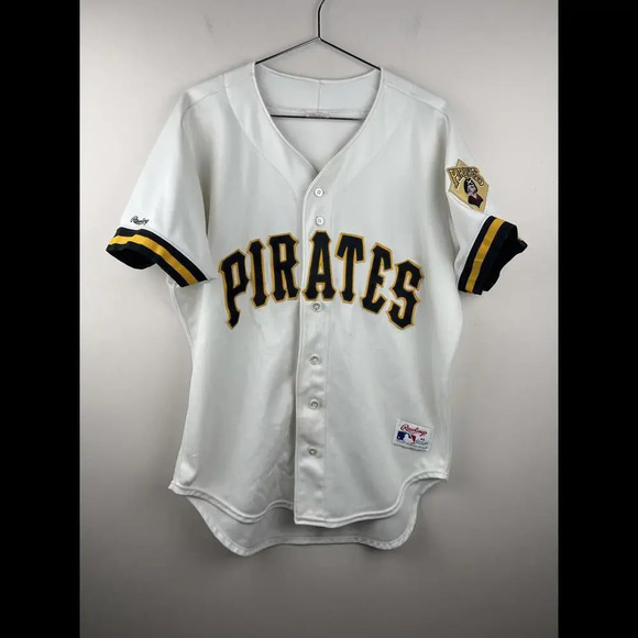 Vintage Pittsburgh Pirates Rawlings Authentic Jersey Size 48 - Picture 1 of 9